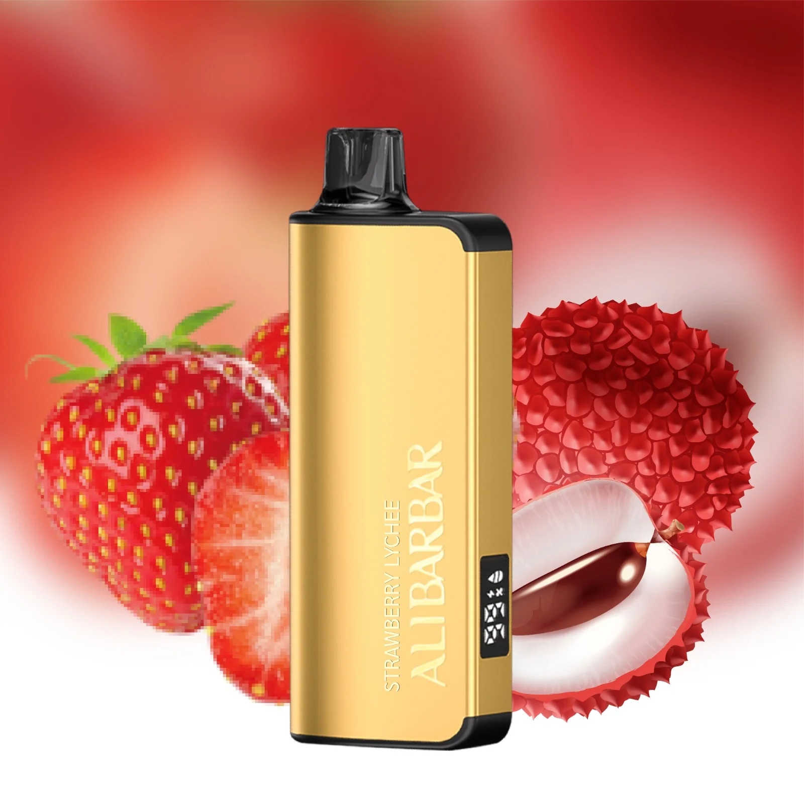 StrawberryLychee Alibarbar Ingot 9000 Puffs Strawberry Lychee Disposable Vape OzVapeAu(Overseas delivery in ~15 days) - Image 1